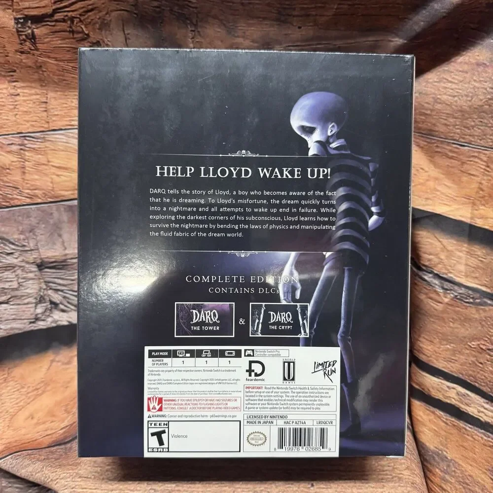 DARQ Complete Edition Collectors Edition Nintendo Switch Limited Run LRG Sealed